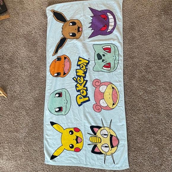 Pokemon Bath 996 Pokmon Beach Towel Multiple Characters Poshmark